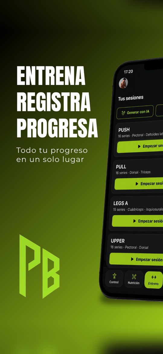 Entrena, registra, progresa: todo tu progreso en un solo lugar
